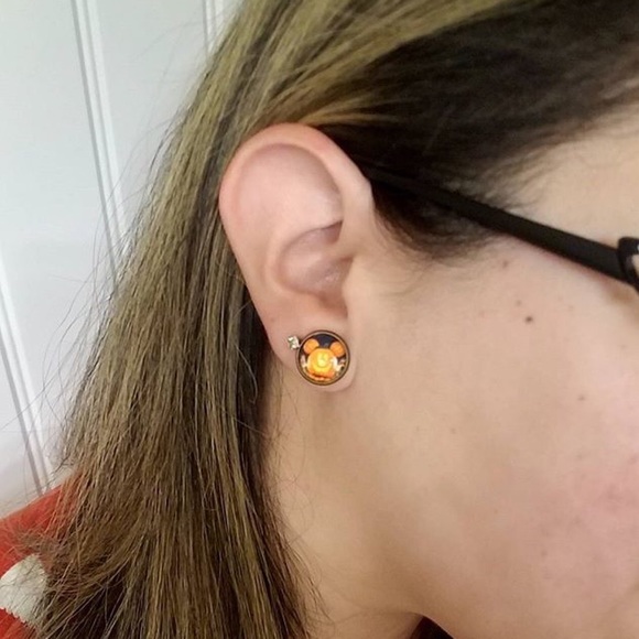 Mickey Mouse Pumpkin Earrings - Disney, Halloween - Picture 4 of 8