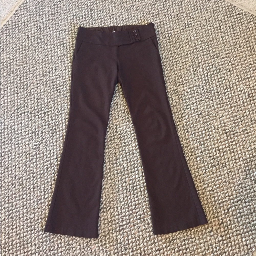 Brown stretch trousers