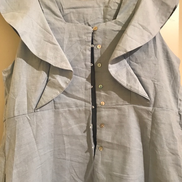 Blue ruffle dress - Picture 3 of 3