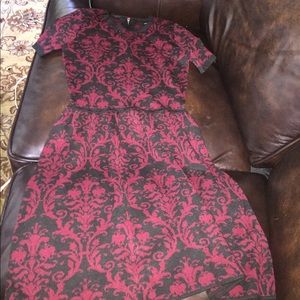 Black and Maroon Sweater Dress size S