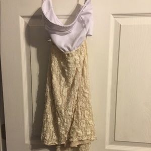 Hi lo strapless dress