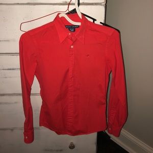 Red Ralph Lauren shirt