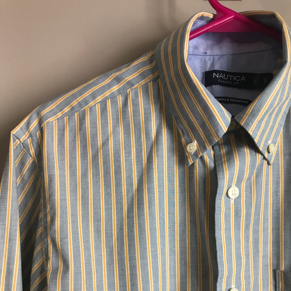Nautical Casual Striped Button Down
