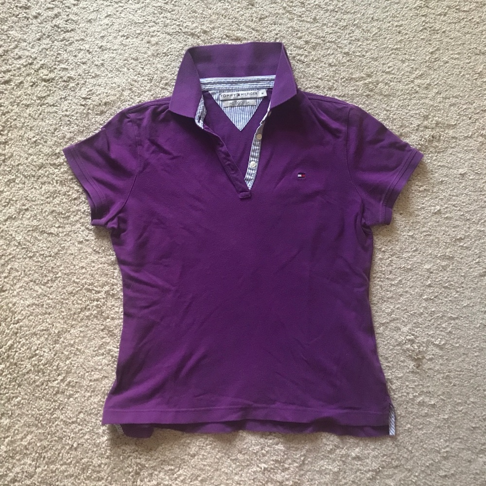 Tommy Hilfiger Purple Ladies Polo