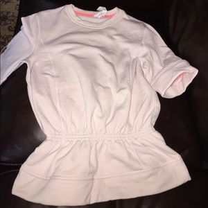 Lululemon Short Sleeve Pink Peplum Top