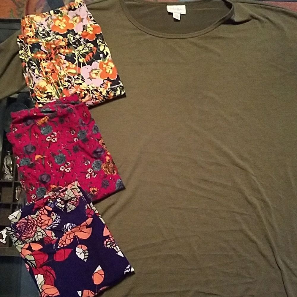 Lularoe XS Irma and OS leggings 4 piece bundle