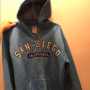 San Diego zip hoodie