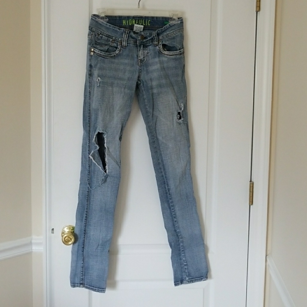 Make offer! Light blue distressed jeans