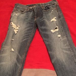 Levi 511 Slim Fit Distressed Jeans