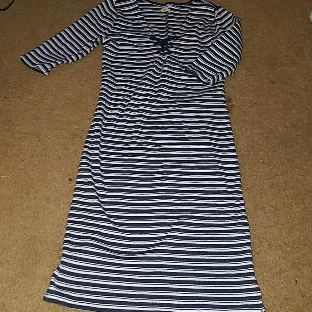 Hollister blue and white striped dress Size XS