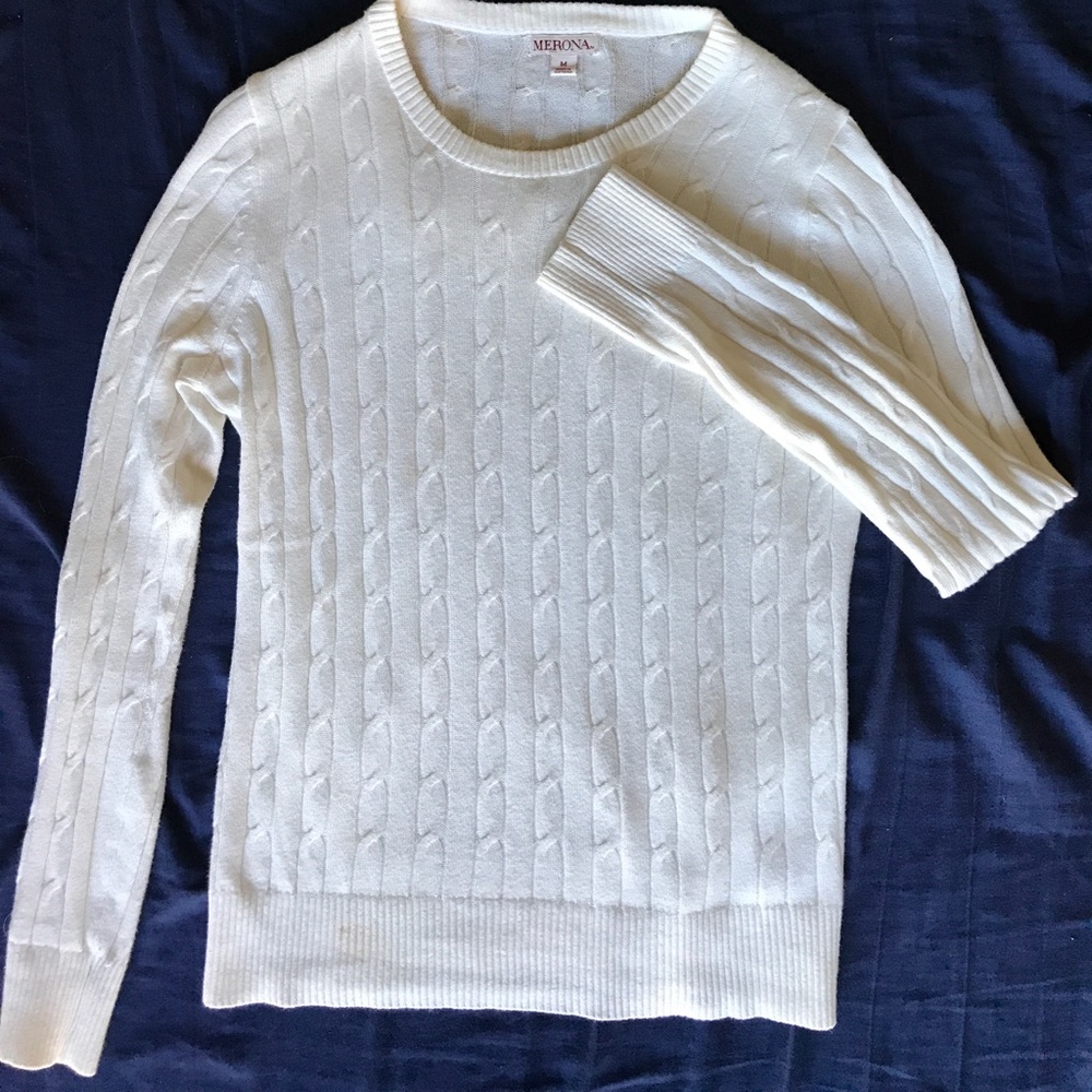 White Knit Sweater