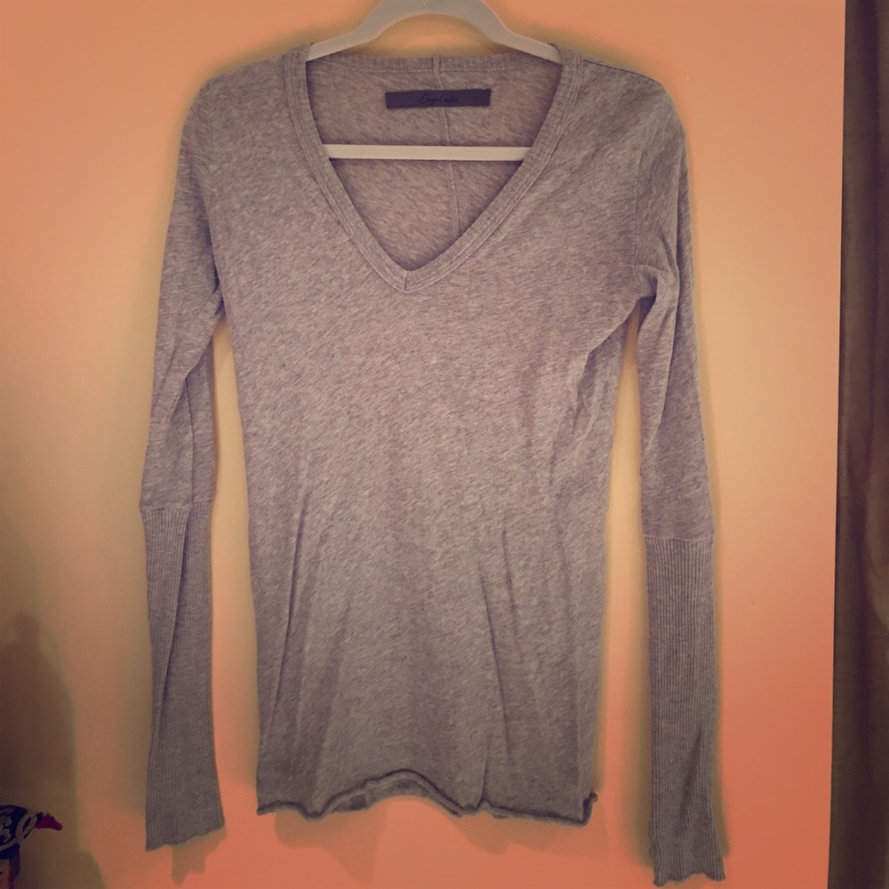 Cashmere Jersey tank long sleeve