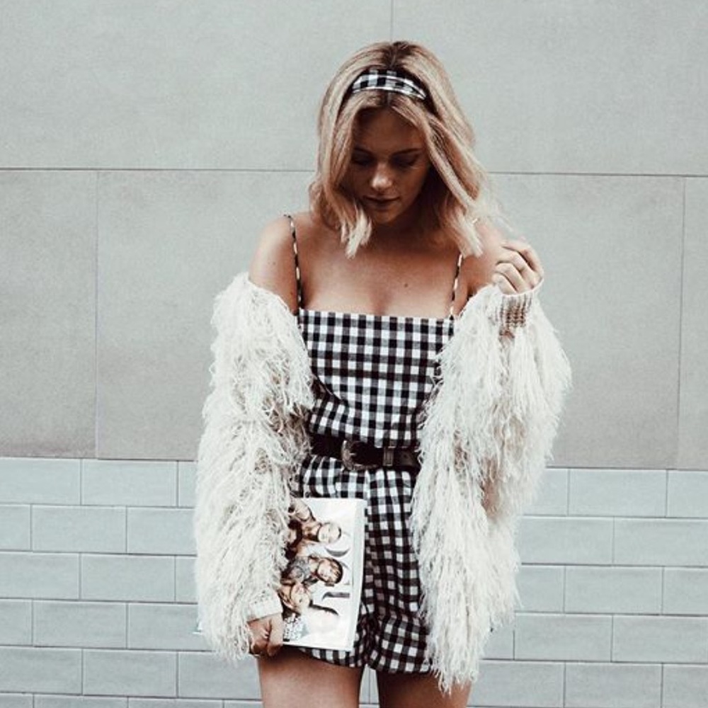 Gingham romper
