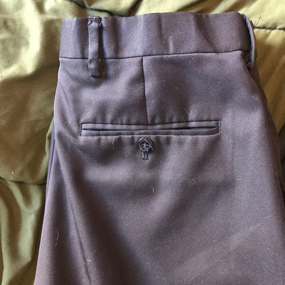 Black Pleated Trousers