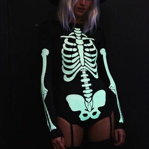 Dolls kill voodoo glow skull costume size small