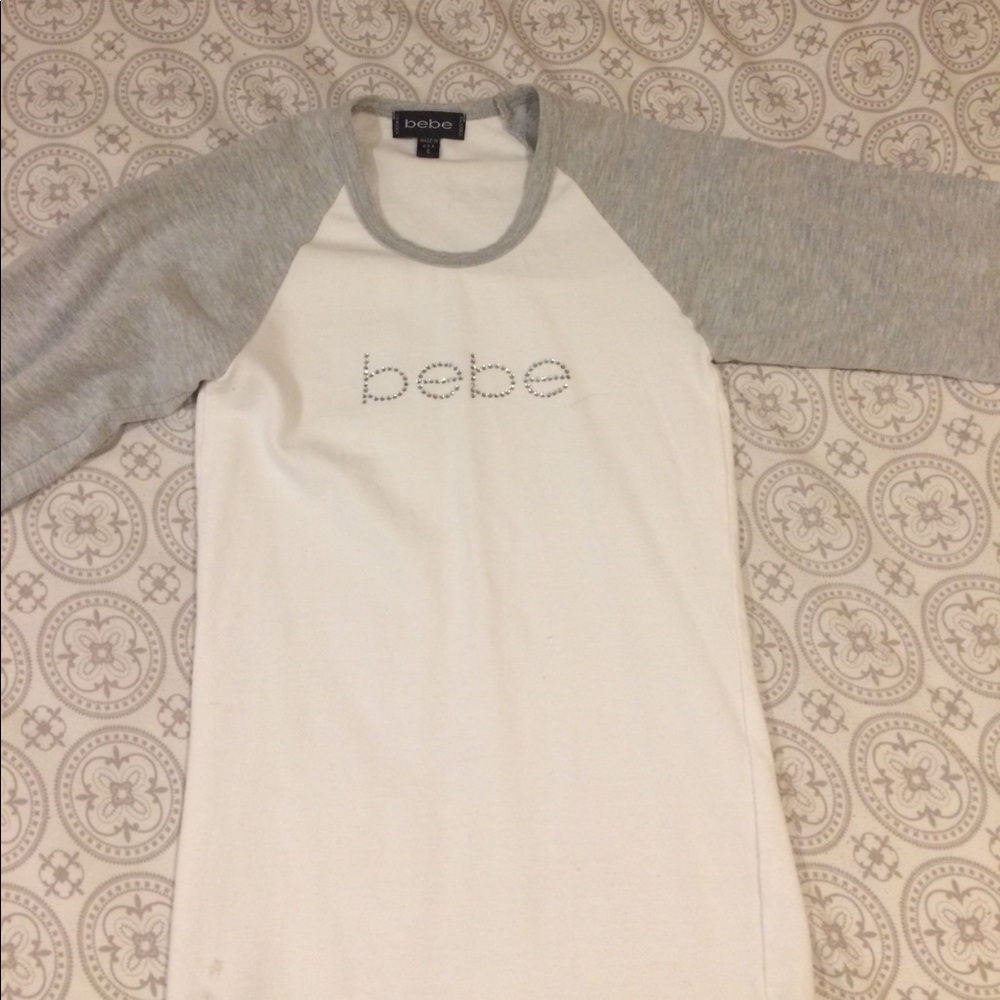 Bebe baseball 3/4 sleeve shirt!
