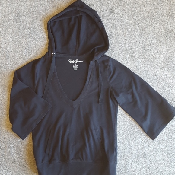 Lucky Brand 3/4 sleeve hoodie - Picture 1 of 2