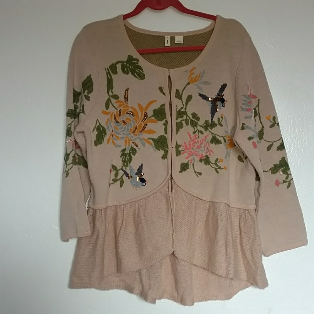 {Final} Anthropologie Moth cardigan