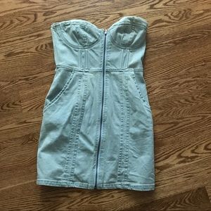 Mini jean dress by Divided