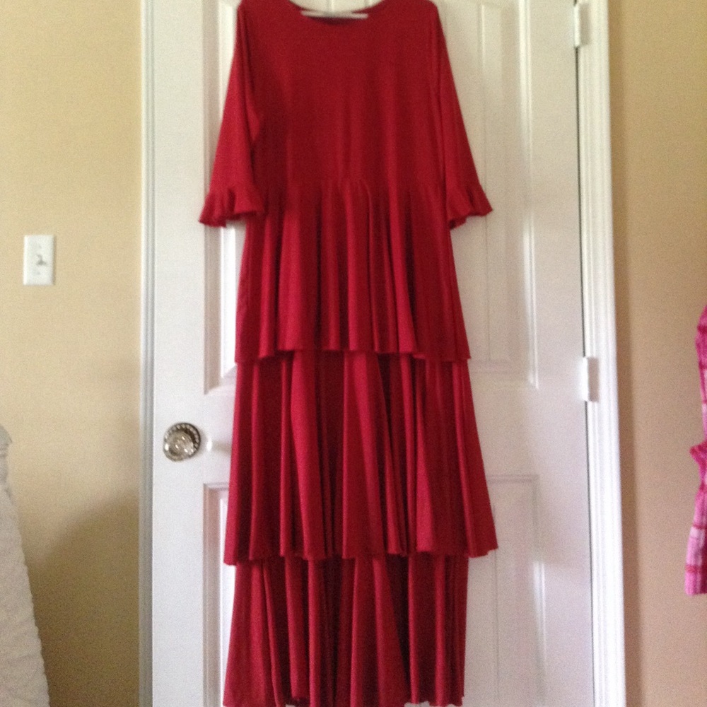 Red dainty jewells dress