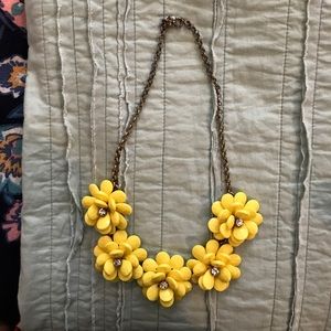 J.Crew Yellow Flower Necklace