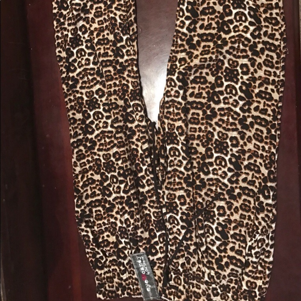 Cheetah stretchy pants