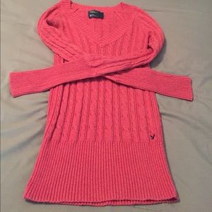American Eagle Cable-knit V neck Sweater