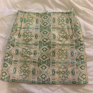 J. Crew metallic skirt