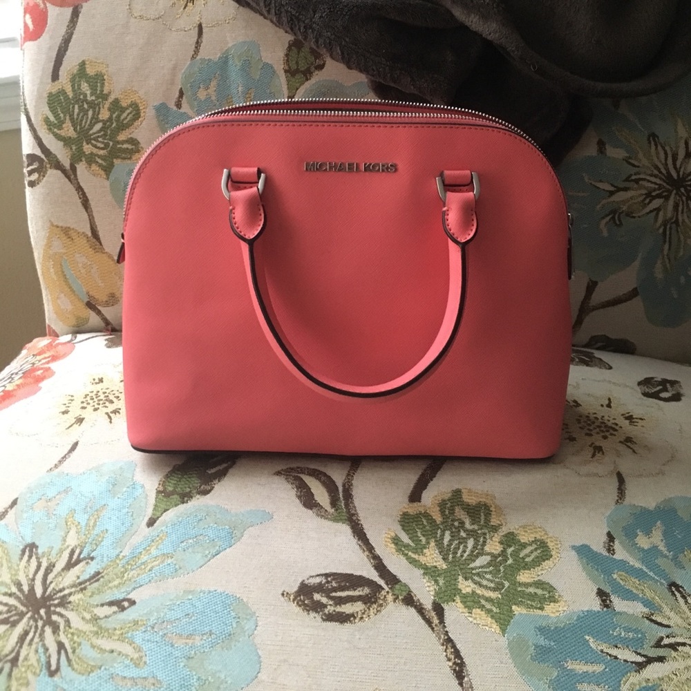 Pink and silver MK purse