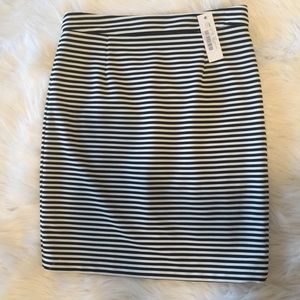 NWT Sugarlips Black & White Striped Pencil Skirt