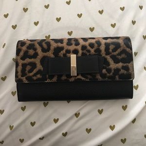 Kate Spade Milou Leopard Half Calf Wallet/Clutch