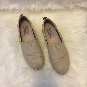 Bobs from Skechers Memory Foam Canvas Shoe