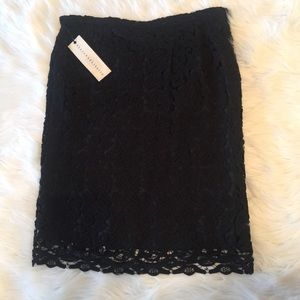 NWT Love & Liberty Black Lace Pencil Skirt
