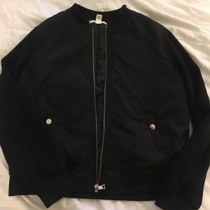Black bomber jacket