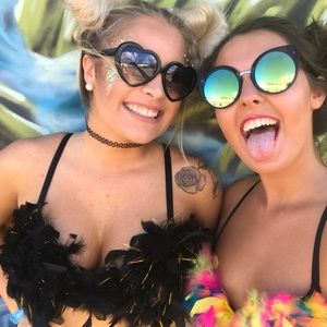 Furry rave bra edc festival Coachella