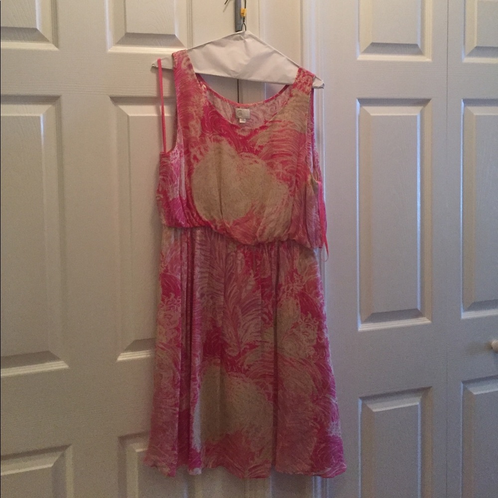 Pretty in pink anthro postmark dress.