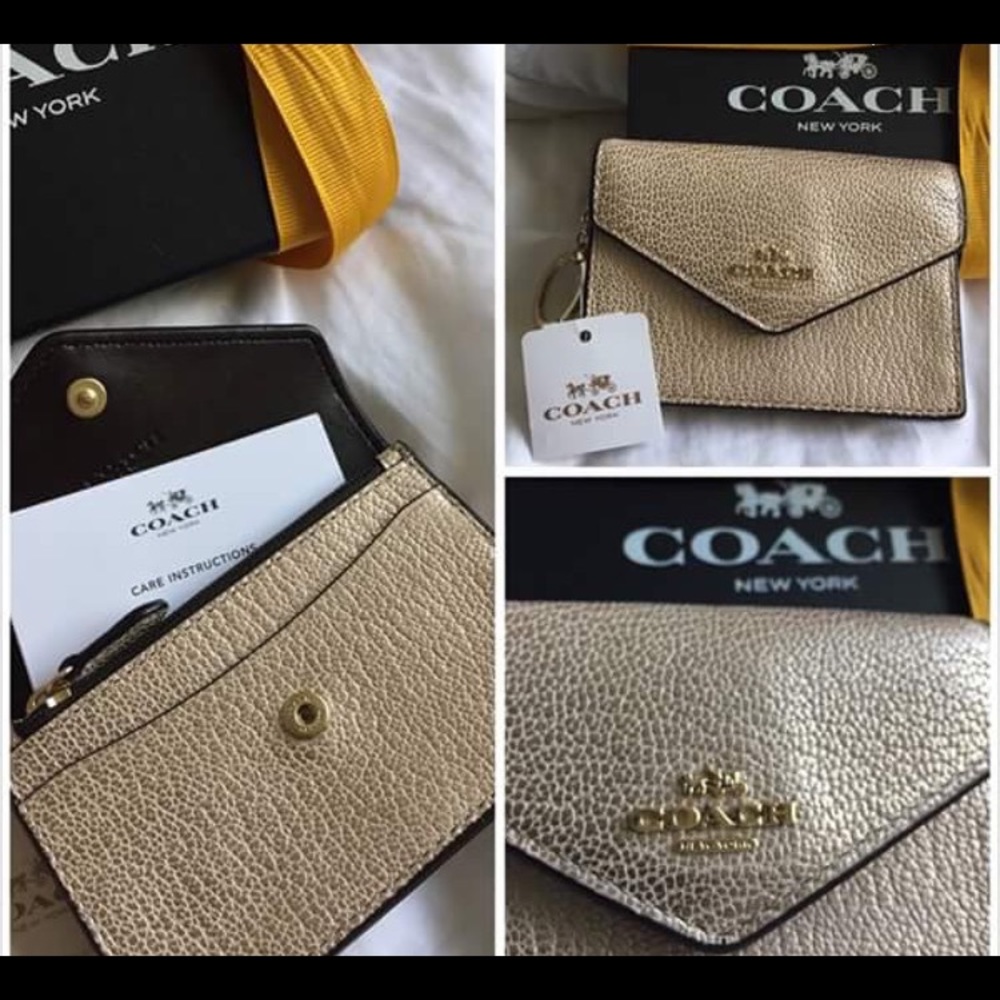 Coach envelope card case/ key ring