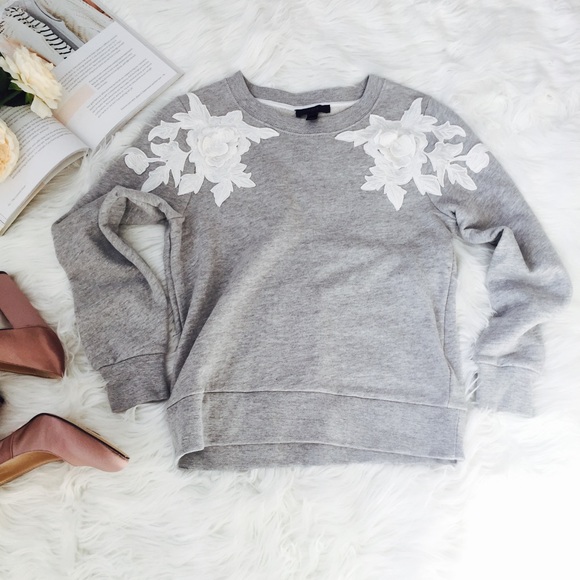 j crew grey sweatshirt