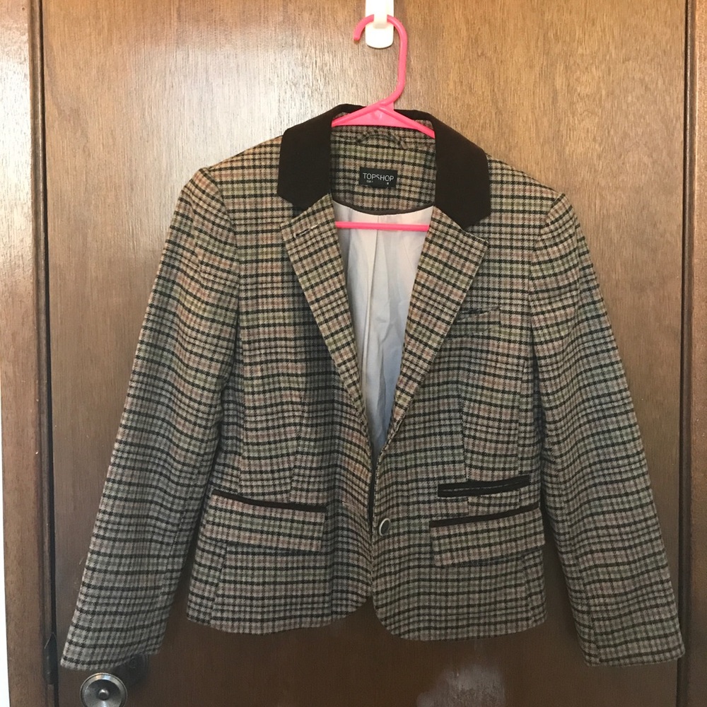 Topshop tweed blazer