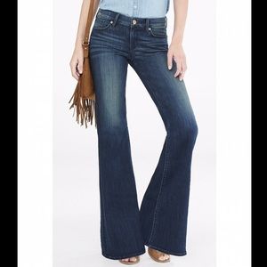 NWT Express Wide Leg Flare Mid Rise Jean