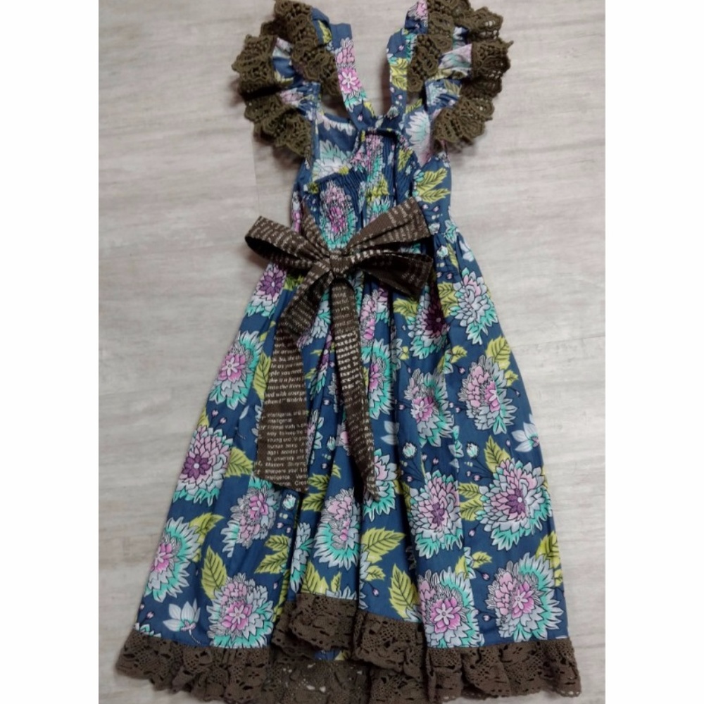 New Blue Floral Dress - Picture 2 of 2