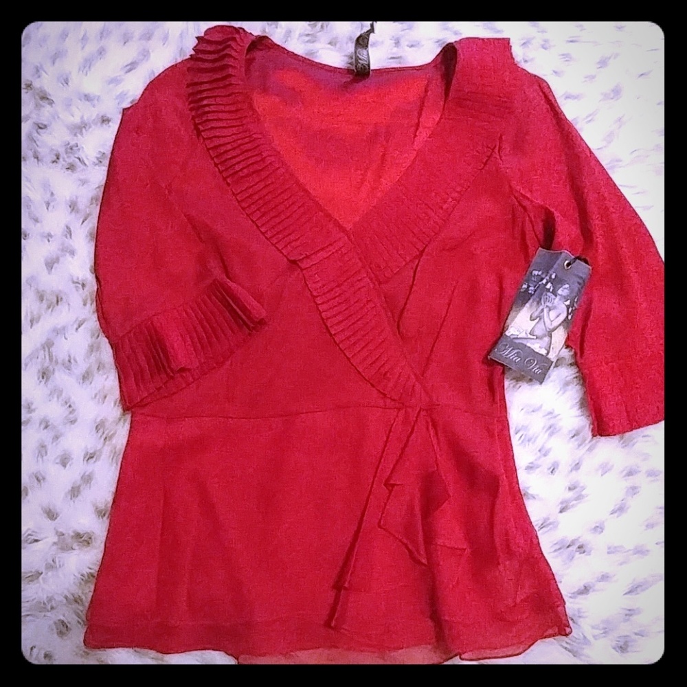 Stunning Red Blouse