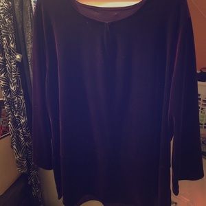 Purple Velvet Top
