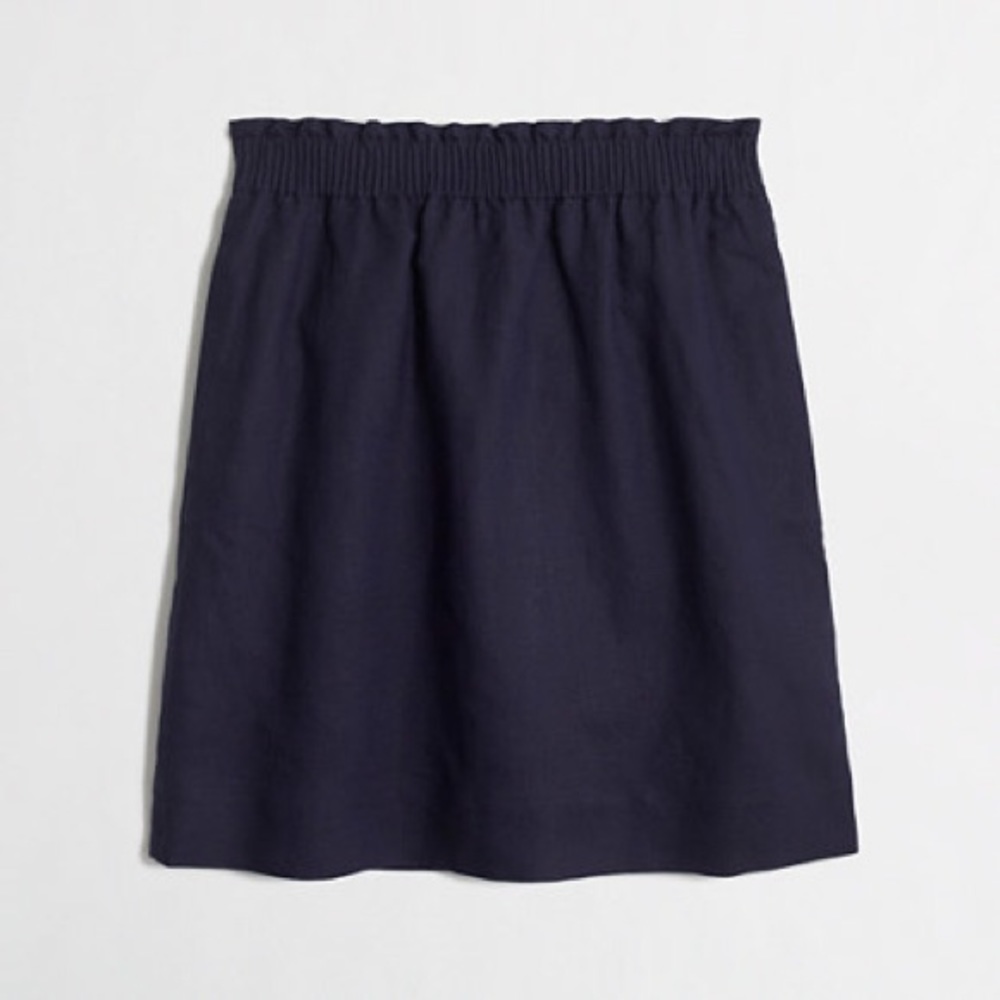 J. Crew navy sidewalk skirt 2/4
