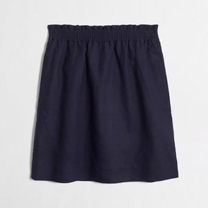 J. Crew navy sidewalk skirt 2/4