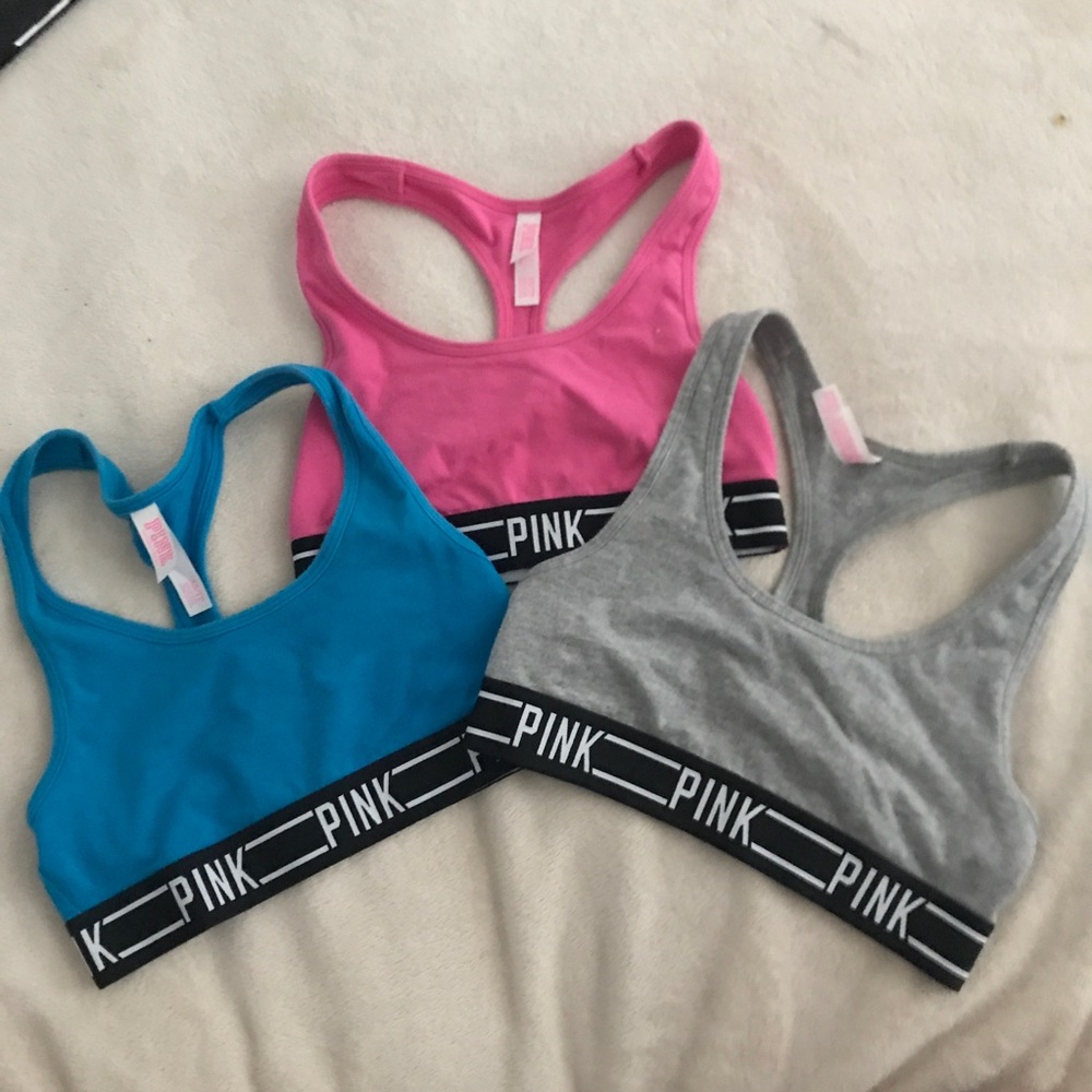 VS PINK cotton sports bras