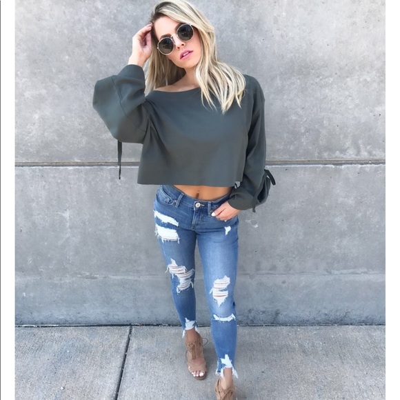 free people cropped hoodie
