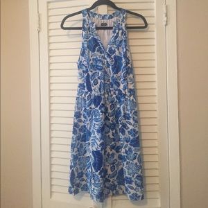 Mudpie Blue Floral Sundress