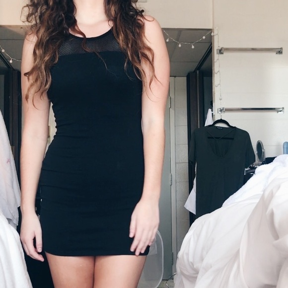 Dresses & Skirts - Black Bodycon Net Dress