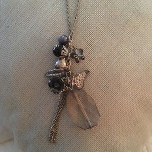 🔵Silver cluster trinket pendant necklace